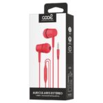 Auriculares 3,5 mm COOL Bear Stereo Con Micro Rojo