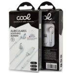 Auriculares Blancos COOL Stereo Con Micro para iPHONE (Lightning Bluetooth)