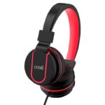 Auriculares Cascos Jack 3,5 mm COOL Toronto Con Micro Negro-Rojo