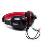 Auriculares Stereo Oficina COOL Dublin con micro (Negro-Rojo)