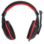 Auriculares Stereo Oficina COOL Dublin con micro (Negro-Rojo)