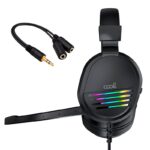 Auriculares Stereo PC / PS4 / PS5 / Xbox Gaming COOL Nitro con Adapt. Audio + Iluminación