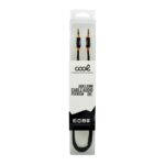 Cable Jack 3.5 mm a Jack 3.5 mm COOL Audio-Audio Nylon Negro (1m)