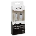 Cable USB Compatible COOL Lightning para iPhone / iPad (1.2 metros) Blanco