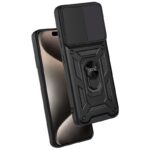 Carcasa COOL para iPhone 15 Pro Max Hard Ring Negro