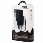 Cargador Red Conector Micro-usb COOL Universal 2.1Amp Kit 2 en 1 Negro