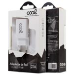 Cargador Red Universal Entrada 1 x USB COOL 2.1 Amperios Blanco