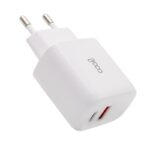 Cargador Red Universal Fast Charger (PD) Dual Tipo-C / USB COOL (20W) Blanco