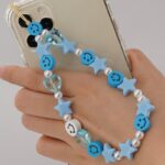 Colgante COOL Universal Smartphone Pulsera Strap Blue Stars