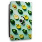 Funda COOL Ebook / Tablet 9.7 – 10.3 pulg Polipiel Aguacates Giratoria (Panorámica)