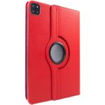 Funda COOL para iPad Pro 11 pulg (2020 / 2021) / iPad Air 4 2020 / iPad Air 5 2022 (10.9) Giratoria Polipiel Rojo