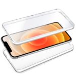 Funda COOL Silicona 3D para iPhone 12 mini (Transparente Frontal + Trasera)