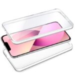 Funda COOL Silicona 3D para iPhone 13 (Transparente Frontal + Trasera)