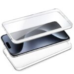 Funda COOL Silicona 3D para iPhone 15 Pro (Transparente Frontal + Trasera)