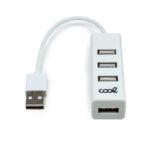 Hub USB 2.0 Universal COOL 4 Puertos USB Blanco