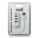 Hub USB 2.0 Universal COOL 4 Puertos USB Blanco