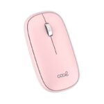 Ratón Inalámbrico COOL Slim Silencioso 2 en 1 (Bluetooth + Adap. USB) Rosa