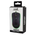 Ratón USB Gaming (Iluminación) COOL Kansas Negro